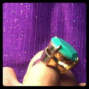 Turquoise & Gold gemstone ring